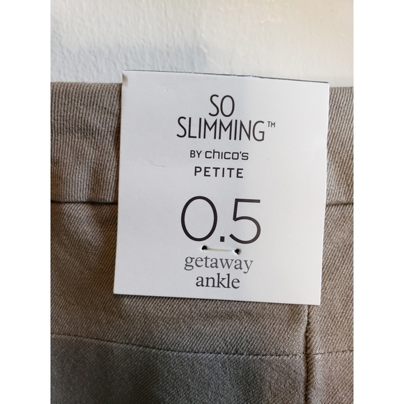 NWT | Chico’s So Slimming Getaway Ankle Pants 0.5P/XS - Picture 3 of 5
